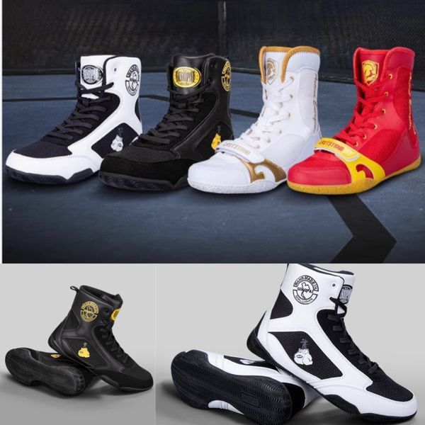 Scarpe da boxe professionali da uomo Sneakers di lusso da esterno leggere Wrestling antiscivolo GAI