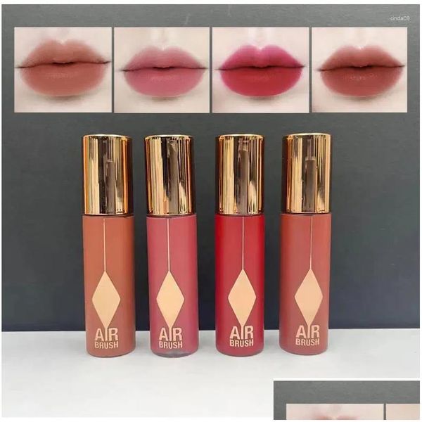 Lip Gloss 6 Cores Espelho Esmalte Dudu Maquiagem Natural Antiaderente Copo Branco Batom Coreano Profissional Gota Entrega Dhivp