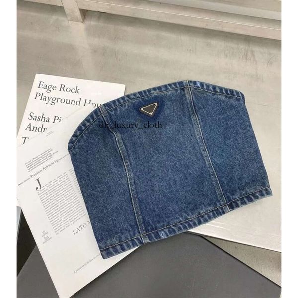 parda kadın denim üst kadın ince ince kısa sokak kıyafeti prad kadın giyim kadın denim önlük 5350