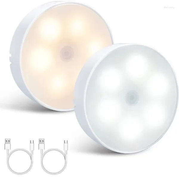 Luci notturne 3 colore LED LED LEGGIO LIMA RICAGARICABILE PER GLI UCCESSO DELLA CUSCINE CLASCHETTA WIRELEST