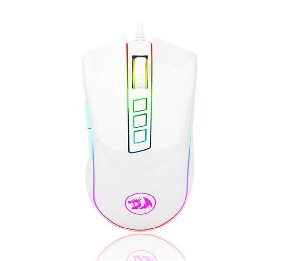 Redragon Cobra M711 RGB USB Kablolu Oyun Fare 10000 DPI 9 Düğmeler Fareler Bilgisayar için Programlanabilir Ergonomik Gamer313T1190037