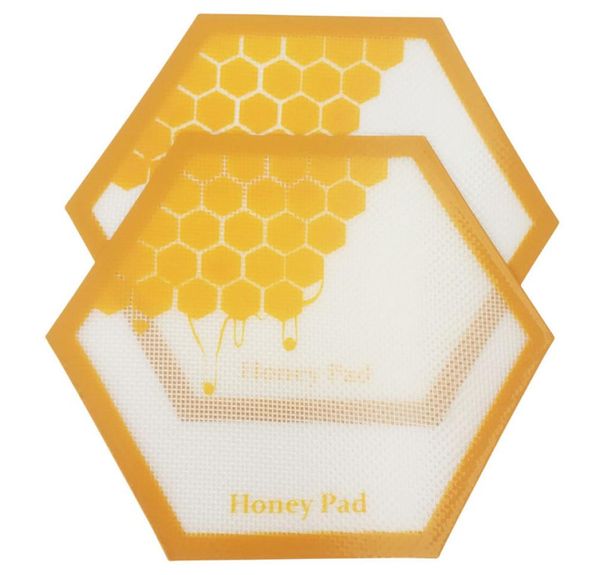 Almofada de tapete de silicone Mais recentes Dab Honey Pads Qualidade FDA Food Grade Reutilizável Antiaderente Concentrado Bho Wax Slick Oil Resistente ao Calor Fibr8569470