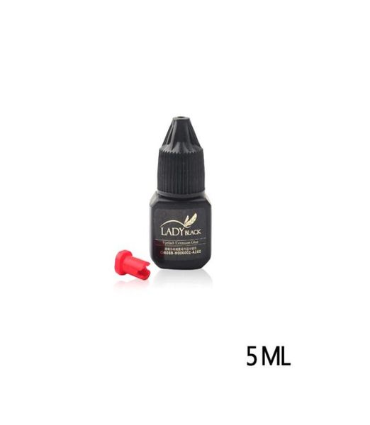 Lady Black Glue Schnell trocknender Wimpernverlängerungskleber für empfindliche Haut 5 ml Superhaftkleber für einzelne Wimpern2089370