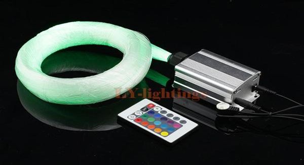 Hochwertiges Glasfaser-Lichtset mit LED-Lichtquelle, 200 Stück x 075 mm x 25 m Fasern, RGB-Farbwechsel-Stern-IR-Fernbedienungs-Deckenlampe6138754