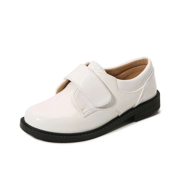 ZHIO Primavera Scarpe da scuola in pelle per bambini Neonate Ragazzi Bambini Scarpe casual da festa di nozze antiscivolo Stile britannico Taglia 28-41 240304