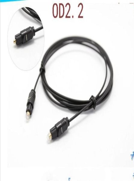 Cabo de áudio digital banhado a fibra óptica od2.2, durável, cabo toslink spdif para dvd vcr cd player hi-fi alto-falante5851683