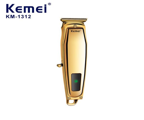 Kemei KM1312usb машинка для стрижки волос с перезаряжаемой литиевой батареей, быстрая зарядка, электрические триммеры7595201