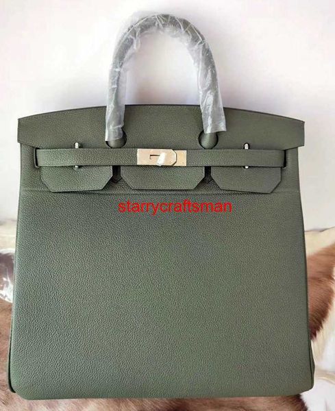 Orijinal Deri El Yapımı Çanta BK40 Tam Deri Tuval Erkek ve Kadın Evrensel Çantalar Büyük Kapasiteli Cowhide Travel Baghave Logosu HB8O