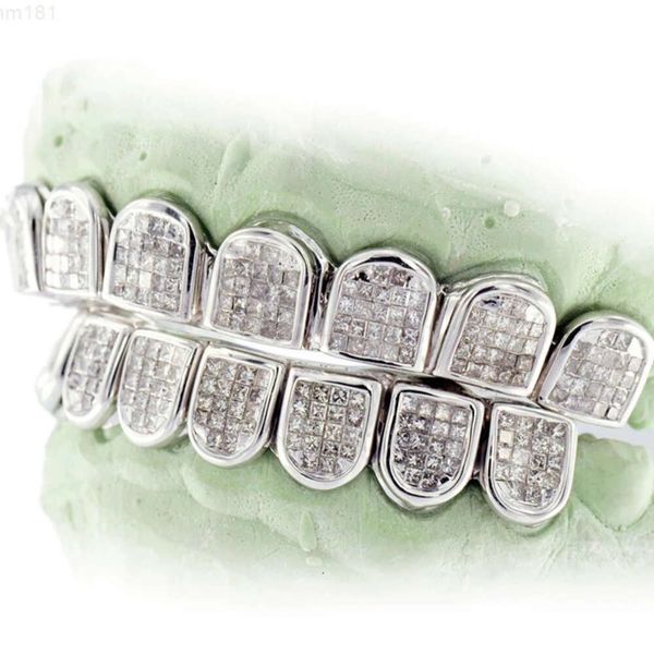 Embreld 10k ouro sólido dentes grill diamante moissanite grillz provence personalizado grillz festa presente decoração estilo moderno