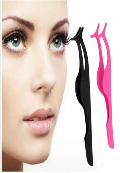 Ciglia finte intere Strumento per trucco Ciglia finte in acciaio inossidabile Applicatore per ciglia finte Clip per trucco Pinzette6267954