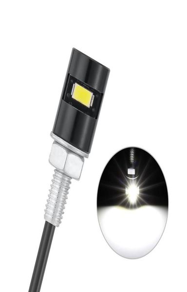 10 pezzi luci targa a LED per moto diurne SMD 5630 numero di coda anteriore per auto auto lampadine lampadine styling bullone a vite bianco7306258