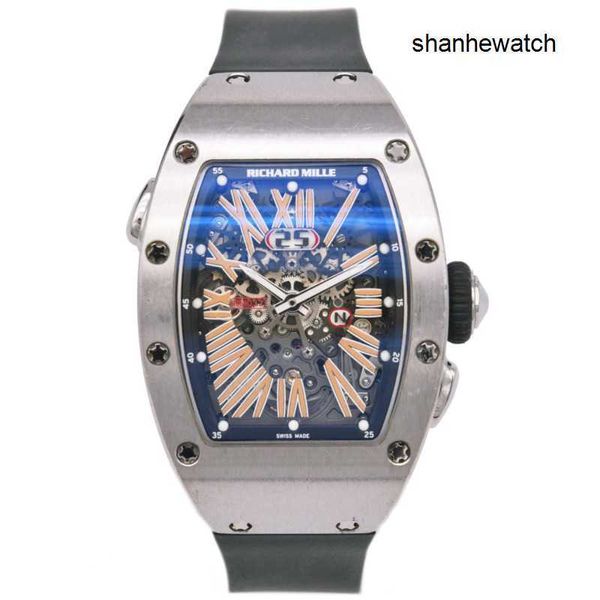 Relógio masculino vestido relógios RM relógio RM037 relógio de liga de titânio com corda automática 10