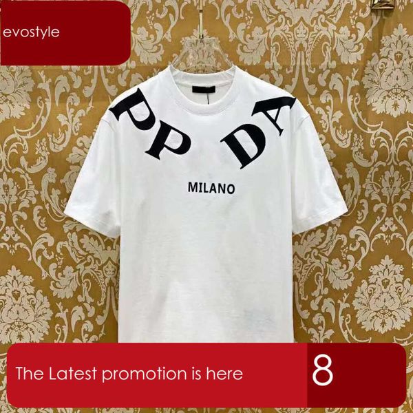 T-shirt da uomo Advanced Edition Francia Abbigliamento moda italiana Due lettere PR Stampa grafica su girocollo in cotone moda 798