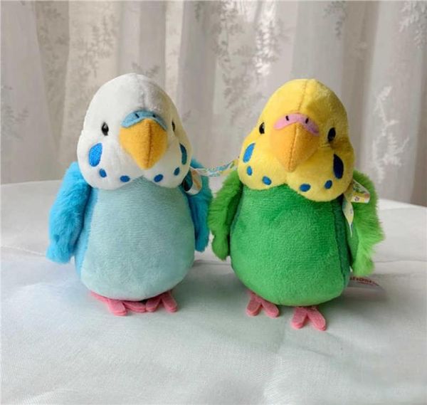 14 cm periquito brinquedos de pelúcia macio vida real periquito animais de pelúcia brinquedo realista pássaros brinquedos de pelúcia presentes para crianças h08242500655