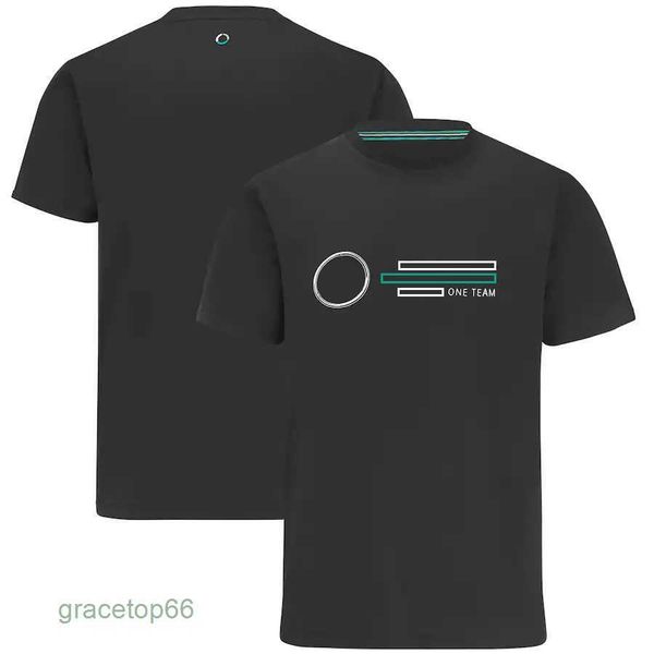 Polo da uomo F1 Tuta da corsa da lavoro Car Team T-shirt a maniche corte Fan Quick Dry Manica corta Girocollo Abbigliamento da lavoro per auto sportiva Personalizzabile 4dca