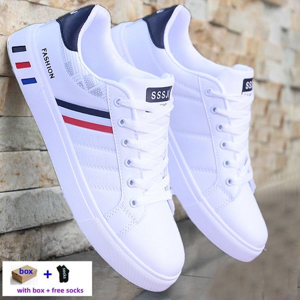 Tamanho grande US7-US11.5 homens de luxo tênis plataforma designer sapatos tênis para homem casual confortável tenis masculino branco preto jogging caminhadas sapatos não.