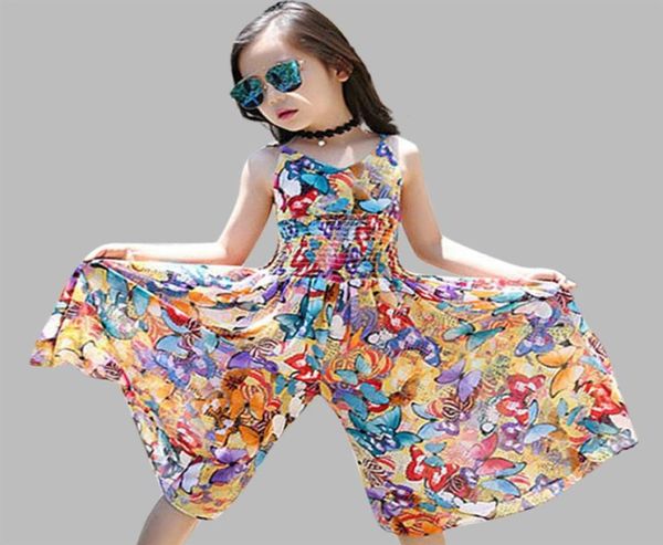 2020 brandneue Mädchenkleider Bohemia Kinderkleider Mädchen Sommer Blumen Partykleider Teenager Mädchen Kleidung für 6 8 12 Jahre Y29383587