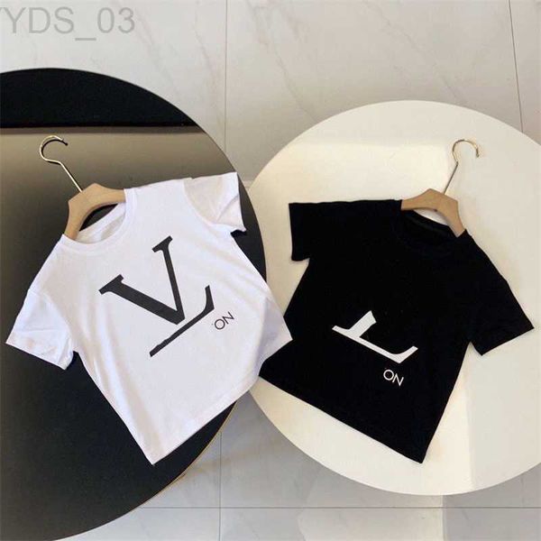 T-Shirts Erkekler Kısa Kollu Tasarımcı Moda Yaz Yarım Kollu Yuvarlak Boyun Mektup Baskılı Alt Gömlek Kızlar Top Tshirt Çocuk Giyim 240306
