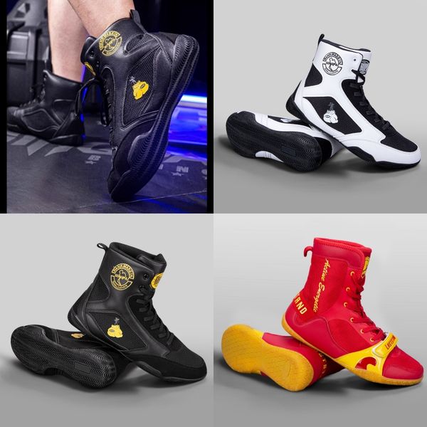 Scarpe eleganti menwomenchild boxing scarpe in gomma vele da wrestling showling wrestling costumegai