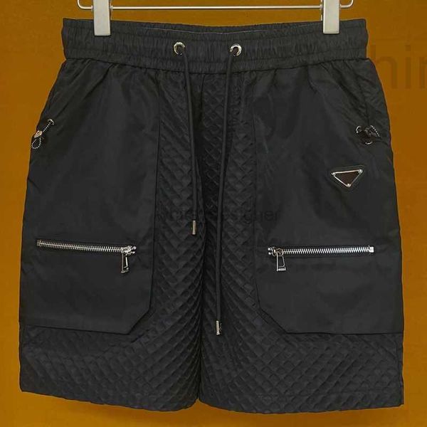 Designer de shorts masculino Summer New Fashion Light Luxury 3D Fabric casual Fabric versátil dividido na moda Praça quente casual 7v8l