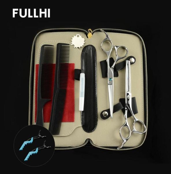 6 in Haarscheren von Friseuren für Friseursalons, Frisur, Schneiden, Effilierschere, Haarschnitte, Etui, Rasierschere, 7318175