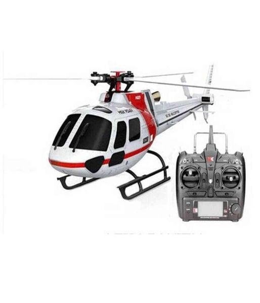 Com 2 baterias originais xk k123 6ch sem escova as350 escala 3d6g sistema rc helicóptero rtf atualização wltoys v931 brinquedo de presente 2111309855185