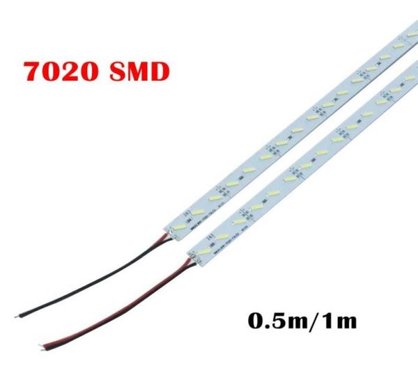 Süper parlak sert sert çubuk ışık DC12V 100cm 72 LED SMD 7020 alüminyum alaşım LED şerit ışığı Kabinjewelry Display7844999