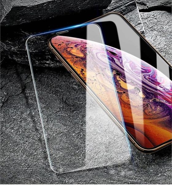 5 pezzi protezione del telefono copertura completa in vetro per per iPhone X XS Max XR 12 vetro temperato 7 8 6 6s Plus 11 Pro Screen9553657