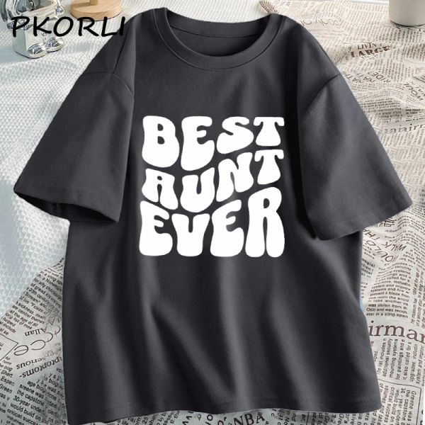 Футболка Best Aunts Ever Tshirts Женская крутая футболка Aunts Club Футболки с забавными сестрами Хлопковые футболки большого размера с рисунком Женская уличная одежда