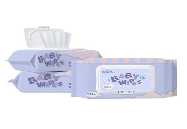 80 Blatt Feuchttücherboxen für Babys und Kinder, tragbare Feuchttücherbox aus Kunststoff, Aufbewahrungsbox für Baby-Po-Tücher4695272