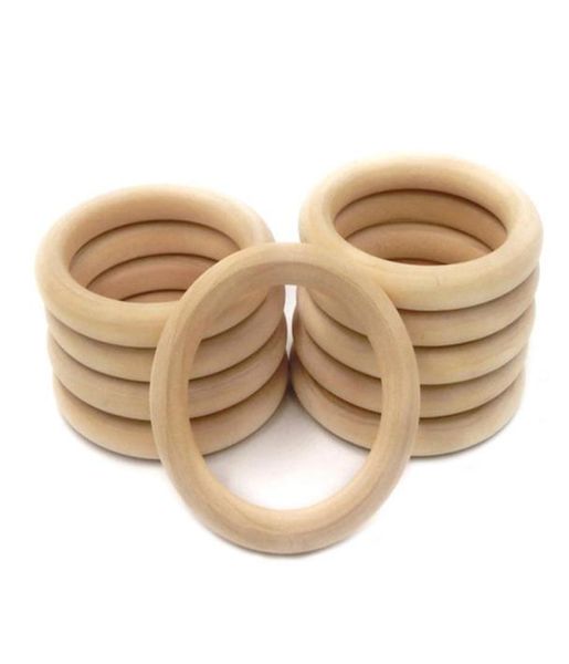 68mm268 pollici Natura Anello di legno Massaggiagengive Montessori Giocattolo per bambini Organico Infantile Dentizione Giocattolo Accessori Collana Fai da te Massaggiagengive per bambini 123454401