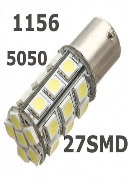 10X 1156 S25 27SMD 5050 LED Birne für RV SUV Auto Blinker Rücklicht Lampe Licht Marker Licht parkplatz Birne 12V7564016