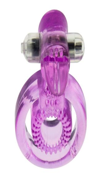 Jelly Vibrating Cock Ring Anelli del pene Vibratore del clitoride Giocattoli adulti del sesso per gli uomini Prodotti del sesso9953153