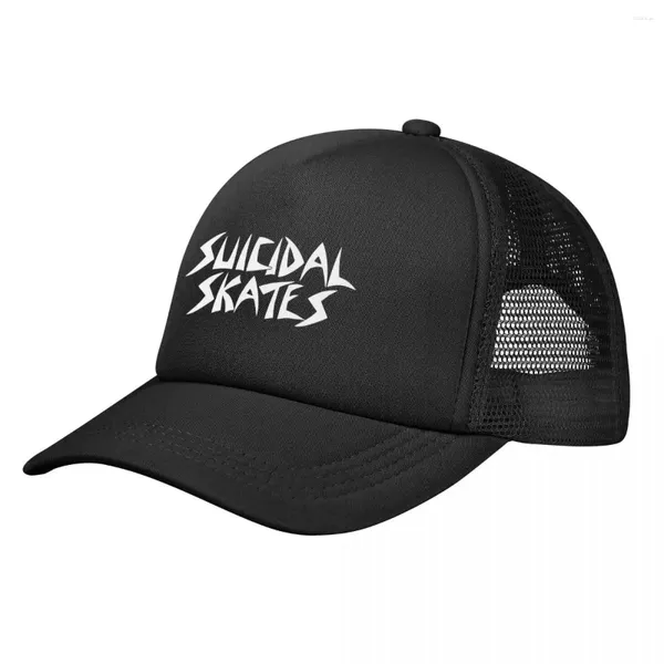 Berets Suicidal Tendencies Logo Baseball Cap für Männer Frauen Bulk Snapback Trucker Hüte verstellbar Unisex Angeln Mesh-Back