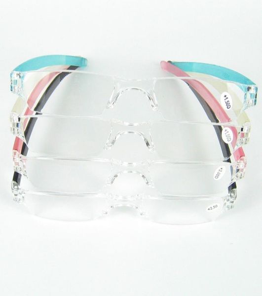 Дешевые очки для чтения, тонкая пластиковая трубка, очки для чтения, пластиковый футляр с чехлом для ПК, зажим для пожилых людей D0304846967