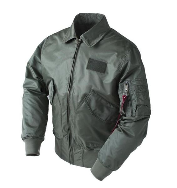 Dropship Exército Tático Militar CWU45P Jaqueta Bomber Homens Flight Baseball Top Gun Preto B3 Airforce Pilot Flight Wind Breaker 20102788554