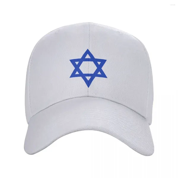 Ball Caps Punk Unisex Star Of David Israel Flagge Baseball Kappe Erwachsene Israelische Stolz Einstellbar Papa Hut Frauen Männer Hip Hop Snapback