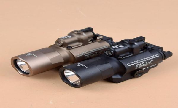 Tactical SF X400 Ultra Night Evolution Scout Light com lanterna laser vermelha Fit 20mm Picatinny Weaver Rail9070017