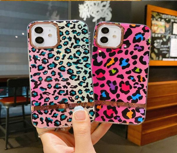 Chic Bright Leopard IMD Handyhüllen für iPhone13Pro 12 11Pro XSMAX 78PLUS SE2020 Full Cover XR Skinny Shell Body Protection7870800