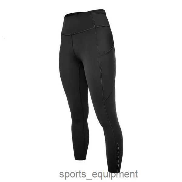 Lu Pant Align Lemon Yoga Leggings sportivi veloci e gratuiti Pantaloni da fitness a vita alta con tasca laterale per donna Solleva il sedere Pantaloni da corsa casual con fascia alla caviglia LL Jogger DN1I