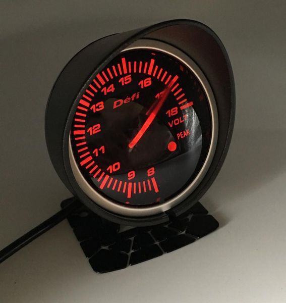 60 мм 25 дюймов DEFI BF Style Racing Gauge Автомобильные вольтметры с датчиком напряжения красного и белого света 6235037