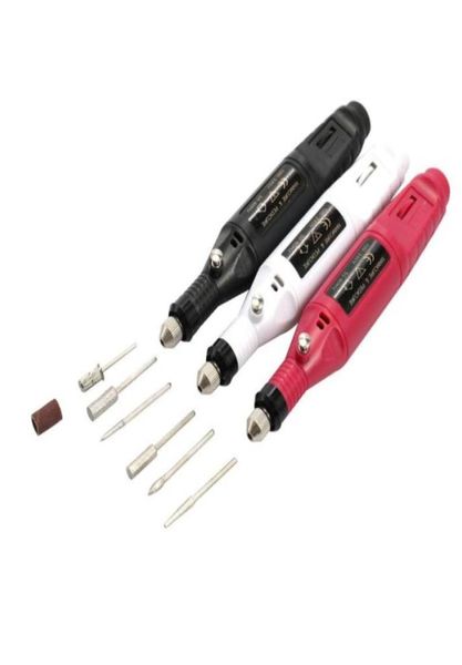 Mini moedor elétrico caneta broca ferramenta unha gel polonês remoção máquina de manicure moagem kit rotativo para fresagem corte gravura71121890