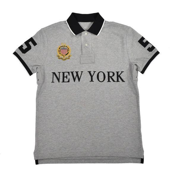 Polo di alta qualità firmate da città da uomo in cotone ricamato London navy Toronto New York fashion casual polol t-shirt S-6XL