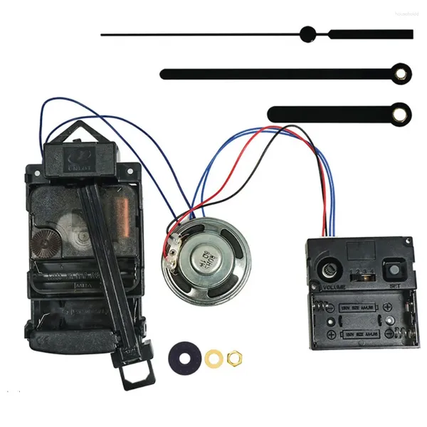 Wanduhren erzeugen ein charmantes, batteriebetriebenes Pendeluhrwerk mit Musikglockenspiel. Praktisches Werkzeug für Design und Reparatur