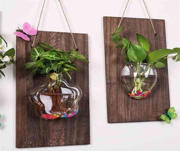 Настенные стеклянные вазы, подвесные растения, гидропоника, пейзаж, бутылка «сделай сам», для украшения дома и сада30 2106104732400