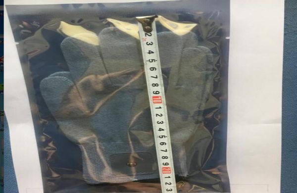 200 pezzi 100 paia guanti da massaggio con elettrodi conduttivi in fibra d'argento bianca calzini ginocchiere da polso uso per unità TENSEMS con vendita al dettaglio 5529294
