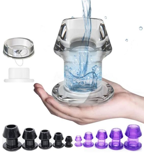 Yutong Hollow Butt Plugs Anal PlugDilatorTunnelCleaningExpansionMasturbatorAnchorShower Enema Prostata Massager Intimate Go4861540