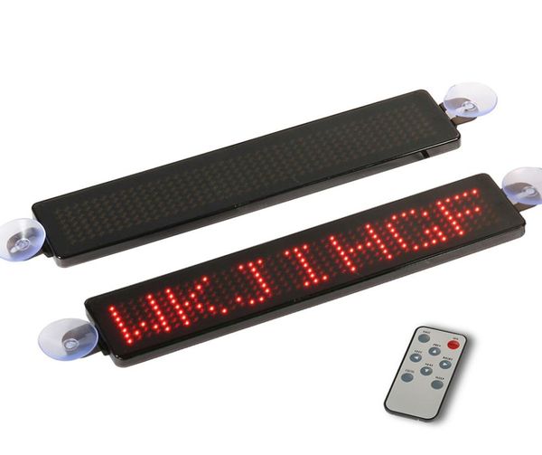 Display a LED per auto programmabile 12V Insegna pubblicitaria messaggio scorrevole veicolo taxi LED insegne per finestre telecomando con aspirazione dis2888557