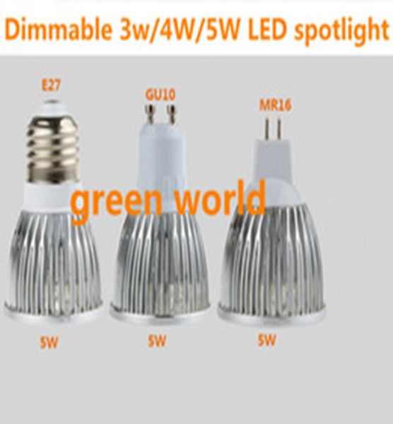 Faretto LED dimmerabile 3W4W5W E27GU10MR16GU53 faretto di alta qualità dc12VAC85265V per interni 5 pezzi borsa 3691797