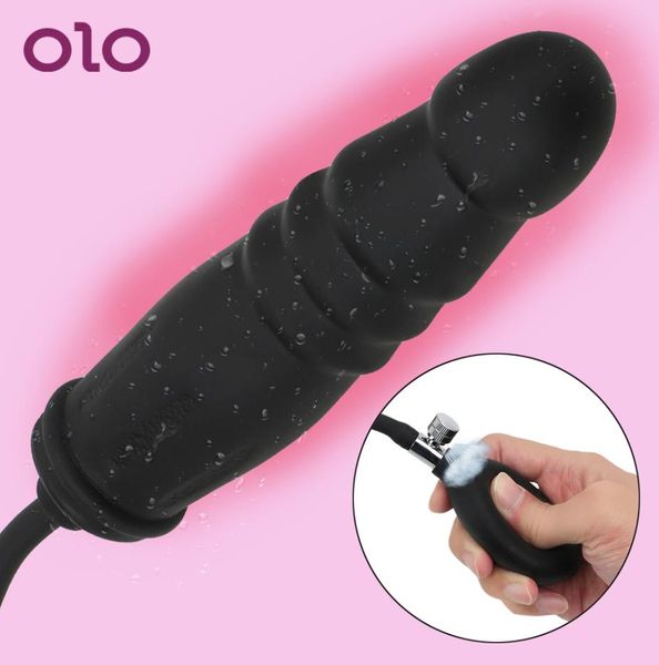 Olo, dilatador anal inflável, plugue anal, produtos adultos com bomba expansível, plugue anal, brinquedos sexy para mulheres, homens, massagem anal 6079019